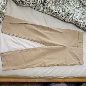 Khaki High Rise Pixie Ankle Pants